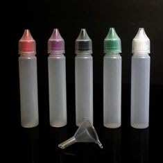 U-Need-A-Bottle 30ml (1 oz) LDPE Unicorn Small Plastic Dropper Bottles - Best for Tincture & Essential Oils Storage Organizer – Fine Tip & Easy Squeeze, Childproof, Spill & Leak Proof (5 Pack)