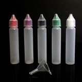 U-Need-A-Bottle 30ml (1 oz) LDPE Unicorn Small Plastic Dropper Bottles - Best for Tincture & Essenti