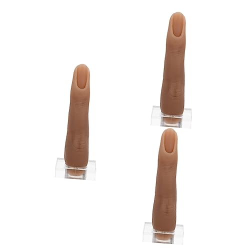 Outil de manucure pratique Healvian et 3 pièces fake nail training finger flexible