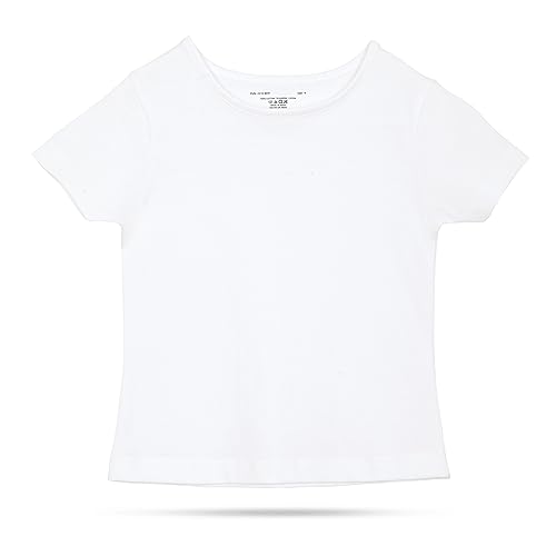 Studio 3 Girls’ 3-Pack Soft Basic Crew Neck Shirt for Toddlers and Little Girls, Cotton Short Sleeve T-Shirt2