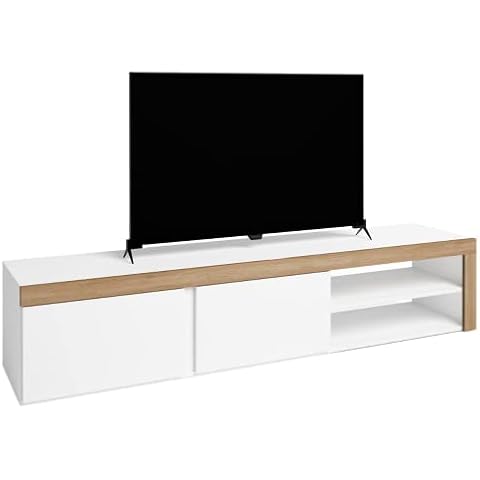 Fabrikit Mesa para TV Fly Ancho 180 cm 2 Puertas y 2 Huecos Cover