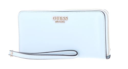 GUESS Women Laurel SLG Large Zip Around Bag, EISBLAU
