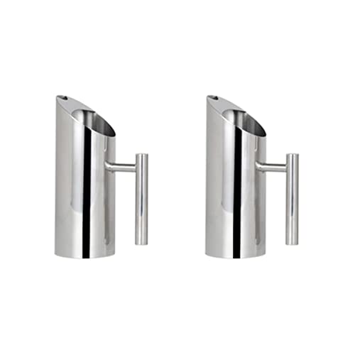 RAKUTE 3 piezas de ollas for servir batidos resistentes for con fiesta fría L cerveza de acero inoxidable grande sin hervir recto hervidor de agua for el hogar cóctel de acero capacidad mixta jarra de