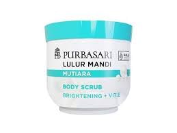 Lulur Mandi Mutiara Body Scrub Pearl, 100 Gram Pack of 1
