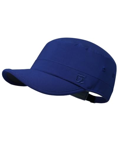 GADIEMKENSD UPF50+ Military Baseball Cap, Mens Cadet Caps, Blue