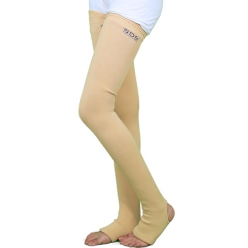HCG Health Cure Generation Stocking Classic, Full Legs Stockings for Women (Pair) Elastic Nylon Yarn (Unversal)-image-9