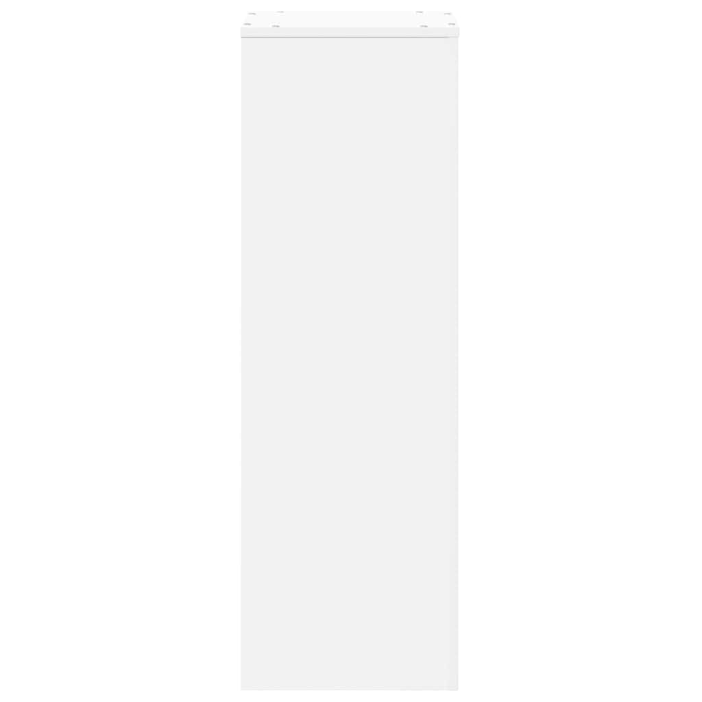 vidaXL Soportes para Plantas Madera de ingeniería Blanco 33x33x100 cm