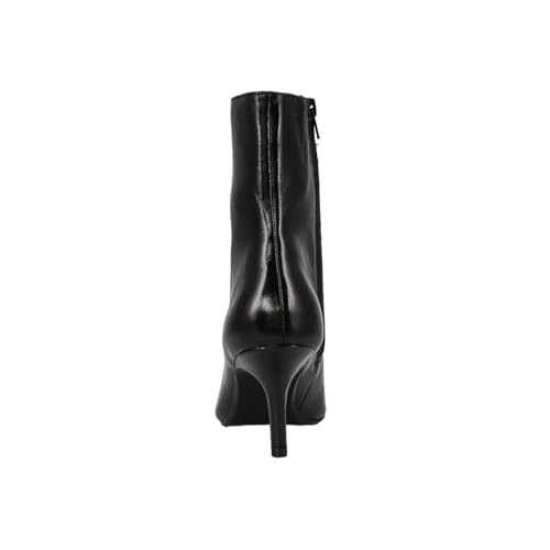 Steve Madden Steve Madden Women's Alston Ankle Boot, Black Leather, 6.5