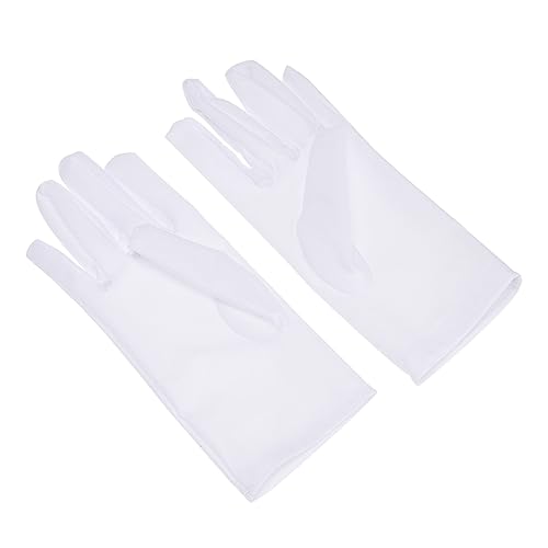 POPETPOP Moisturizing Sunscreen Work Gloves 10 Pairs Spandex Etiquette Gloves for Cleaning Jewelry Handling and Outdoor Activities