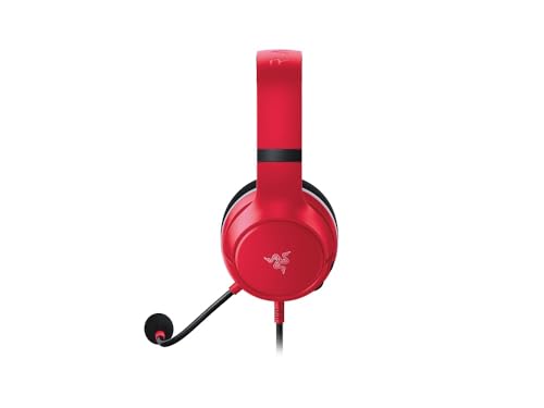 Razer Essential Duo Bundle for Xbox -Casque Filaire et Chargeur Rapide pour manettes Xbox (Haut-parleurs de 50 mm, Micro cardioïde, Chargement Rapide, Compatibilité Universelle) Rouge