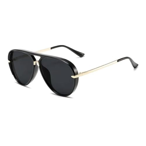 Lunettes de soleil vintage pour femme noires style rétro chic