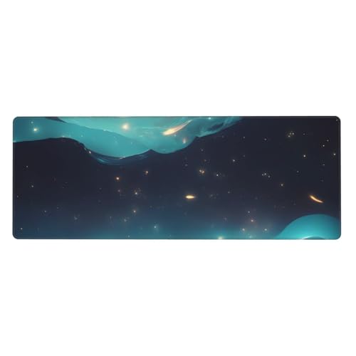 Clavier Pad Science-Fiction Stars grand tapis de souris bureau 80x30