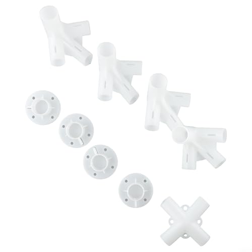 Ensemble complet de pièces de rechange pour tente de tonnelle avec pieds d'angle et connecteurs de toit dans un seul colis