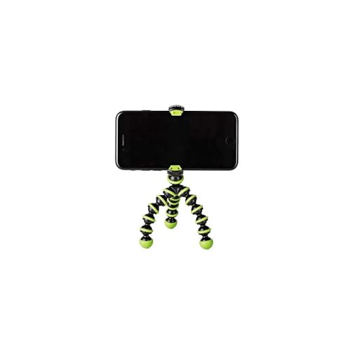 JOBY GorillaPod Mobile Mini, Mini Trépied Flexible pour Smartphones, Compatible iPhone, Android et Smartphones Windows, pour Création de Contenu, Vlogging, Streaming en Direct, TIK Tok - Noir et Vert