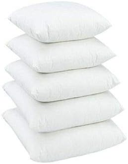 Set Of 6-18 x 18 Cushion Inner Pads (45cm x 45 cm) - Hollowfibre Cushion Fillers  White Soft Insert  Deluxe Plump Hypoallergenic Pillow Sham Square