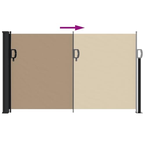 Store latéral extensible en polyester résistant aux UV et intempéries de 3 mètres