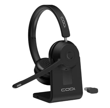 CODi Bluetooth Wireless Dual Ear Stereo Headset w/ENC Microphone