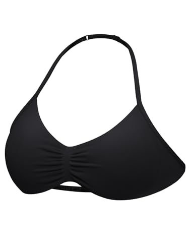 YEOREO SoftHue Impact Strappy Halter Bra for Sports Intensify Women Workout Backless Padded Gym Yoga Bra