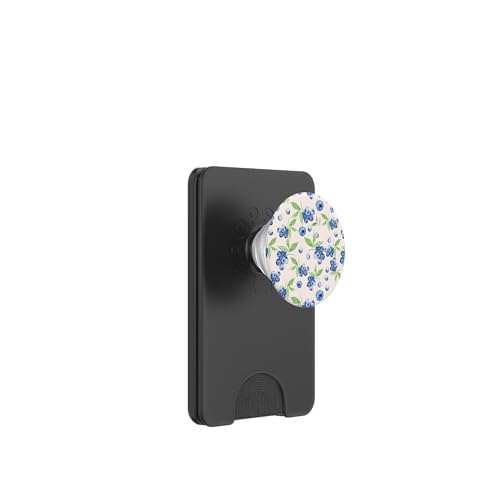 Aesthetic Watercolor Blueberry Milk Summer Fruit Pattern Art PopSockets PopWallet for MagSafe
