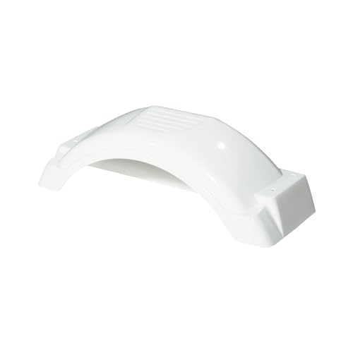 Fulton Trailer Fenders Plastic Fender, 8-Inch -12-Inch Tire Size, White #008549