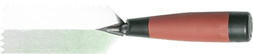 Marshalltown gezahnte Randkelle, V-Kerbung mit 6x4,5 mm und Durasoft Griff, schmale Kelle für enge Stellen, Maße: 127x51 mm - Image 2