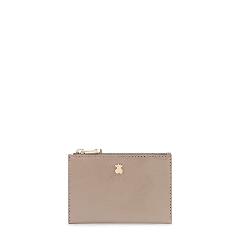 Tous Monedero-Tarjetero Dorp Mujer, Beige (Topo 995970518), 12x8x1 cm (W x H x L)