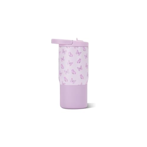 Image of HydroJug Sport 14 oz Insulated Kids Water Bottle with Straw, Flutter