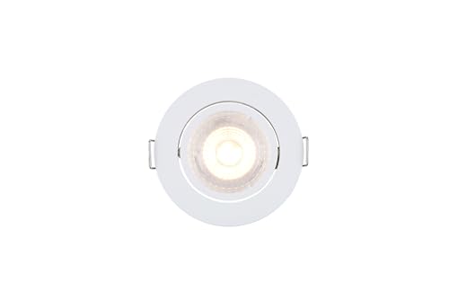 Sylvania Recessed LED Spotlights, Set of 3 GU10 Fittings, 345 Lumen Warm White (3000K) - Image 2