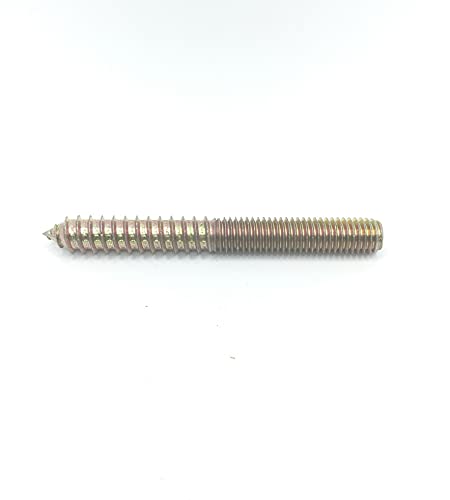 Image of Hanger Bolt M10x90 Double Headed Bolt Self-Tapping Screw for Furniture 10Pcs