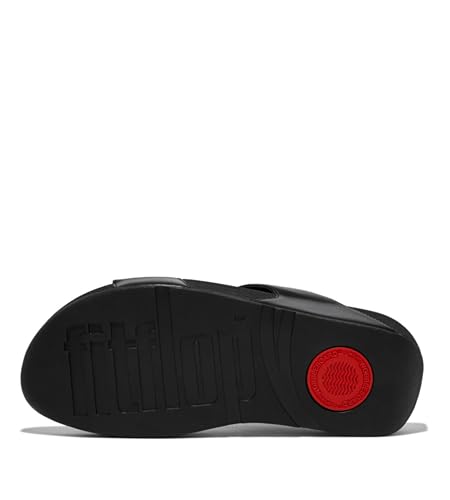 FitFlop Women's Lulu Platino Leather Slides3