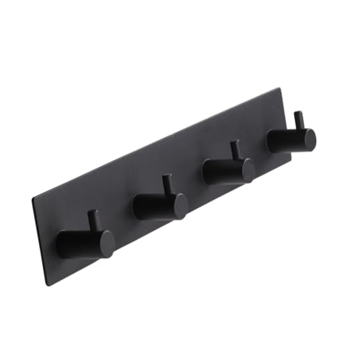 Image of Self Adhesive Towel Hooks for Bathrooms Stick on Wall hooks 4 Coat hooks
