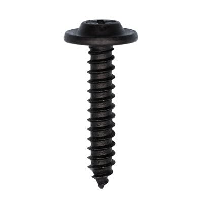 Tornillo autorroscante Phillips #10 x 1" negro x50