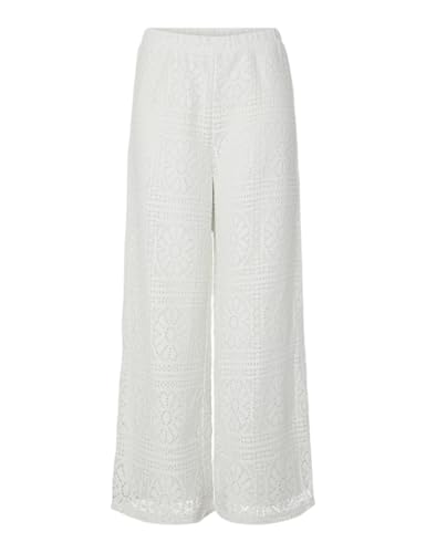 Pantalon Pcbonnie Hw JRS Pieces Femme taille haute en maille confortable