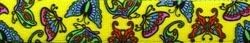 Yellow Dog Design Butterflies on Yellow Roman Style H Dog Harness, Large