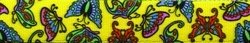 Image of Yellow Dog Design Butterflies on Yellow Step-in Dog Harness, X-Small