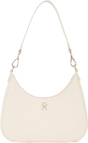 Tommy Hilfiger Bolso con bandolera Mujer Logotape con cremallera, Beige (Sugarcane), Talla Única Tommy Hilfiger Bolso con bandolera Mujer Logotape con cremallera, Beige (Sugarcane), Talla Única