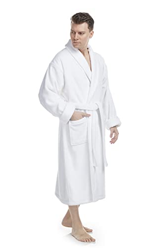 Arus Men's Deluxe Terry Cloth Turkish Cotton Bathrobe Robe2