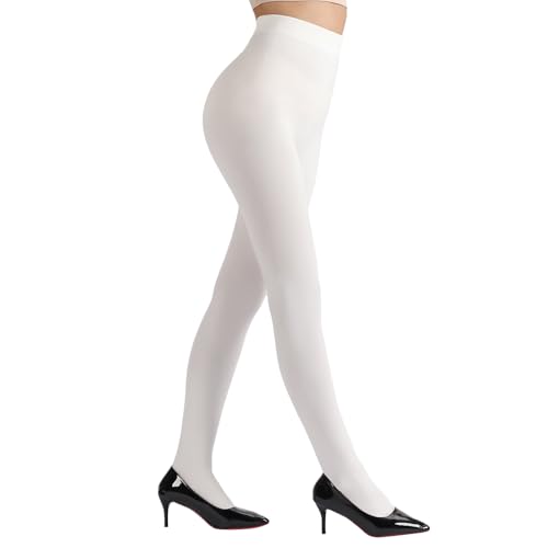 DancMolly Opaque Fleece Lined Tights for Women Ultra Warm Winter Thermal Control Top Pantyhose High Waist