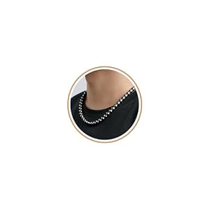 P. BLAKE Pearl Necklace for Men 8mm White Mens Pearl Choker Necklace Trendy Jewelry Gifts for Men Women