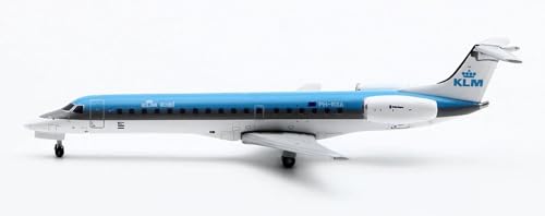 Modèle d'avion moulé sous pression EMBRAER ERJ-145 KLM Exel PH-RXA en alliage 1/400 - 7