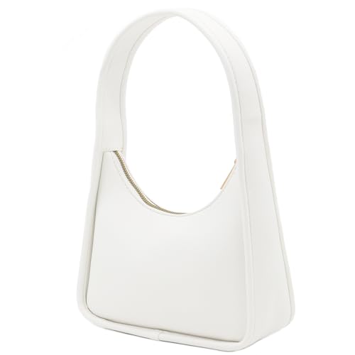 Image of Small Minimalist Shoulder Bag for Women, Faux Leather Underarm Purse, Chic Top Handle Handbag for Everyday