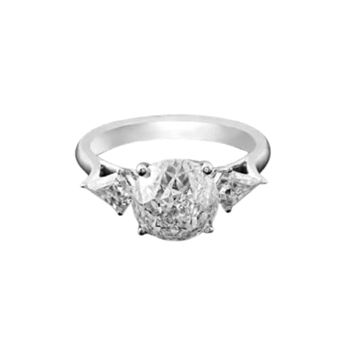 Bague pour femme en argent 925 et moissanite, le cadeau d'anniversaire idéal