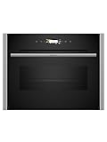 Neff C24MR21N0B N 70, Built-in compact oven with microwave function 60 x 45 cm Stainless steel