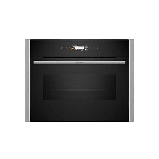 Neff C24MR21N0B N 70, Built-in compact oven with microwave function 60 x 45 cm Stainless steel