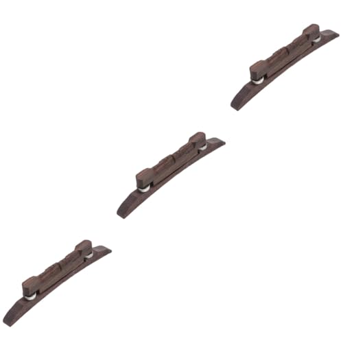 OFFSCH 3pcs Mandolin Bridge Rosewood Material for Mandolin Lovers Service Life