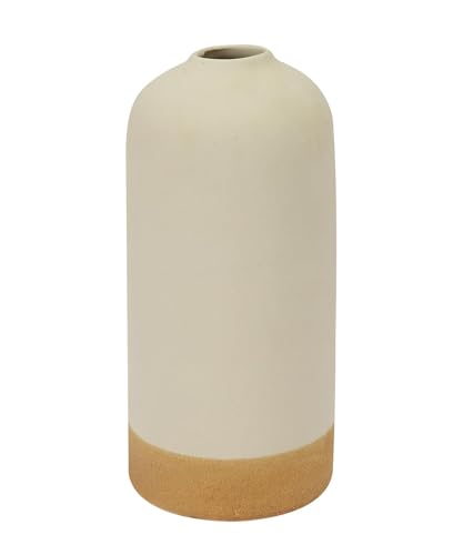 Image of SPHINX Decorative Ceramic Vase, Flower Vase, Pampas Grass Vase, Vase for Money Plant Live Plants, Centrepiece for Home, Office,Gifts - (Bottle Two Tone, 9 Inches)