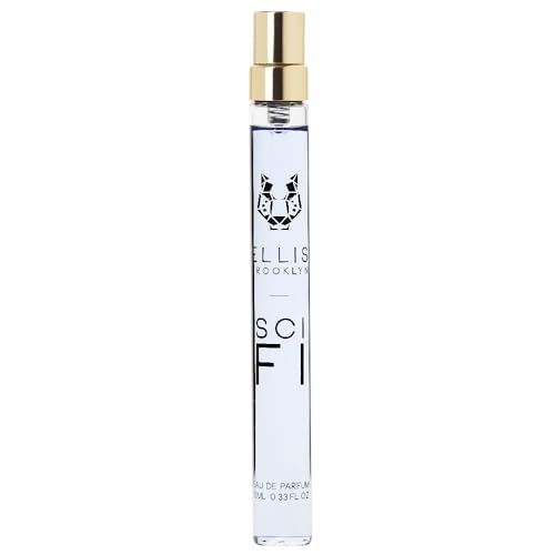 Ellis Brooklyn SCI FI Eau De Parfum Travel Spray - Aromatic Gourmand Perfume For Women with Bergamot, Green Tea, & Cashmere Woods, Vegan Perfume Made In The USA, 10ml / 0.33 Fl Oz