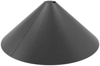 MEKKAPRO Squirrel Baffle Blocker, Wrap Around, 18-Inch - Black Powder Coated Steel, Bird Feeder Station Protection, Wrap Guard, Squirrel Stopper Protect and Deter Squirrels Rodents Chipmunks