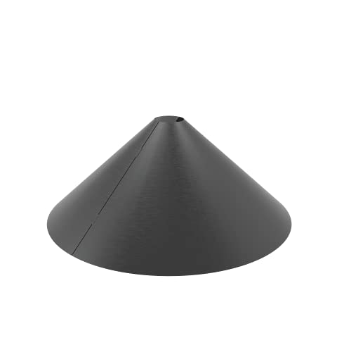 MEKKAPRO Squirrel Baffle Blocker, Wrap Around, 18-Inch - Black Powder Coated Steel, Bird Feeder Station Protection, Wrap Guard, Squirrel Stopper Protect and Deter Squirrels Rodents Chipmunks