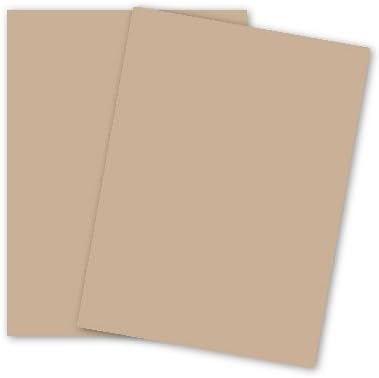 Earthchoice Tan 8-1/2-x-11 (Bristol) Cardstock Paper 250-pk - 147 GSM (67lb VB) PaperPapers Letter Size Econo Card Stock/Vellum Bristol Paper - Business, Designers, Professional and DIY